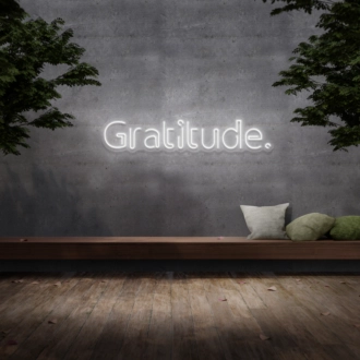 Gratitude' Neon Sign