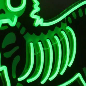 Enhance Your Halloween Festivities and Home Ambiance with the Spooky Skeleton Cat LED Neon Sign.