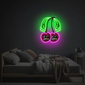Beleuchten Sie Ihren Raum: Mad Chreeies LED-Neon-Acrylkunstwerk, ideal für Bar-Ambiente, kreative Büros und bezaubernde Heimdekoration.