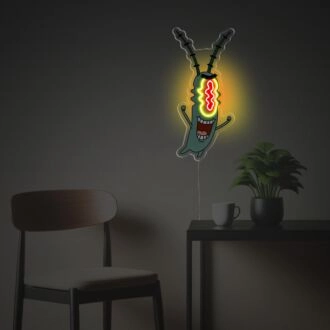 Brighten Your Space: Plankton Artistic Version LED Neon Acrylic Artwork for Home Decor, Office Vibe, and Storefront Appeal.