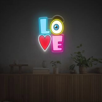 Brighten Your Wedding, Bar, and Home Atmosphere with Creative Funny Love Sign LED Neon Acrylic Artwork.