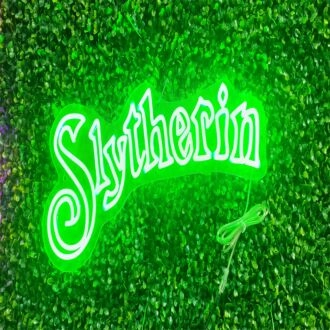 Enhance Your Space: Green Slytherin Custom LED Neon Sign Perfect for Home Decor, Themed Parties, and Wizarding Bars