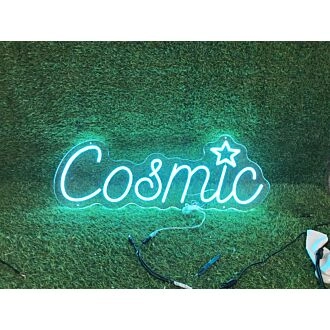 Brighten Up Your Bar, Office, and Wedding with the Celestial Glow of Cosmic Blue LED Neon Sign.