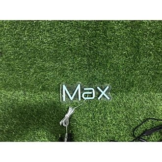 Brighten Your Office, Store, and Bar Ambiance with the Max Blue LED Neon Sign.