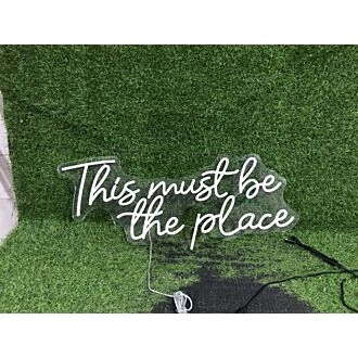 Brighten Your Space: Perfect for Bars, Weddings, and Home Decor - The Yellow This Must Be The Place LED Neon Sign