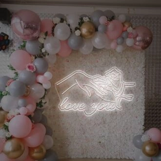 Brighten Your Wedding and Celebrate Romance with Love You For Engagement Occasion LED Neon Sign.