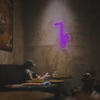 Set the stage in your bar or jazz lounge with the stylish Saxophone LED Neon Sign.
