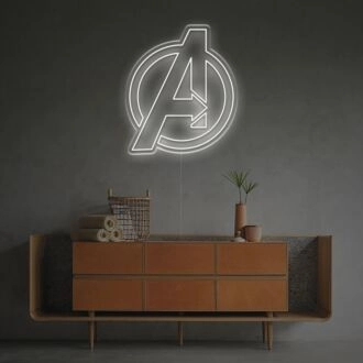 Beleuchten Sie Ihr Spielzimmer oder den Filmabend mit dem The Avengers Endgame Logo LED-Neonschild.