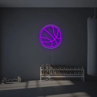 Elevate Your Game Room and Bar Atmosphere with the Basketball For Gym LED Neon Sign