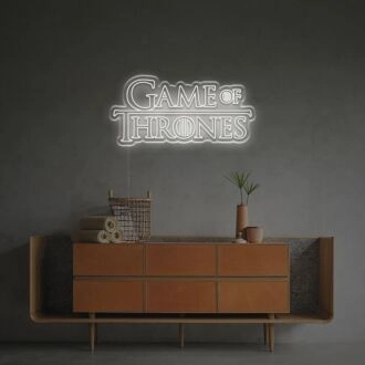 Game Of Thrones LED Neon Sign: Elevate Your Game Room, Man Cave, or Theme Party Ambiance