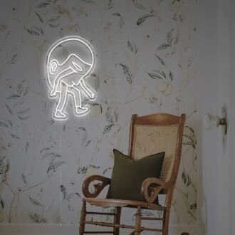 Beleuchten Sie Ihre Bar, Ihr Büro oder Ihr Gaming-Zimmer mit dem Head Man LED-Neonschild.