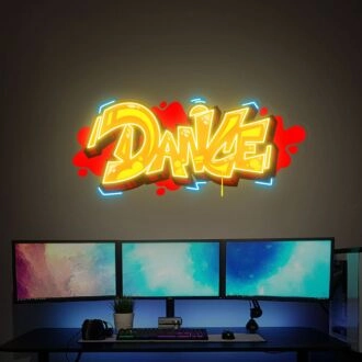 Brighten Up Your Bar, Wedding, or Home with the Dance Handmade UV Neon Sign