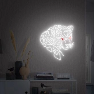 Brighten Your Space: From Office to Bar with the Jaguar Led Neon Sign Wall Hangings Animal Neon Art Neon.