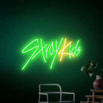 Enhance Your Space with Stray Kids Neon Sign K Pop Neon Lights – Perfect for Game Room, Home Decor, and Trendy Office or Store Settings.