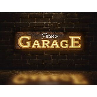 Rev up your Man Cave, Dad's Garage, or Next Big Party with Custom Garage Neon Sign - The Ultimate Garage Decor for Men