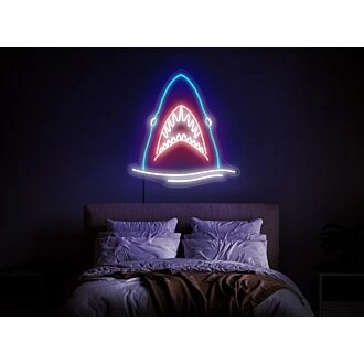 Beleuchten Sie Ihren Raum mit Eleganz: Perfekt für Wohnkultur, Bars, Partys und nautische Themen - Hai-Neonschild, beleuchtete Fischdekoration, Meereskreaturen-Neonschild.