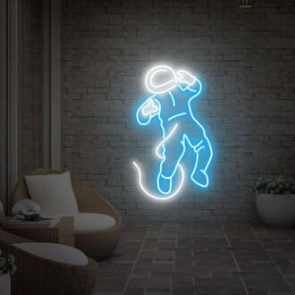Erhellen Sie Ihren Raum: Astronautenkunst Neon Dekor - Perfekt für das Home Office, Gaming-Zimmer oder als einzigartiges Geschenk für Ihren Freund.