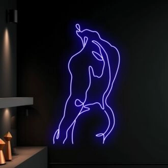 Verschönern Sie Ihre Bar, Ihren Männerraum oder Ihr Junggesellenapartment mit dem auffälligen Bikini Man Naked LED Neon Schild - Perfekt für Heimdekoration, Partys und mehr!