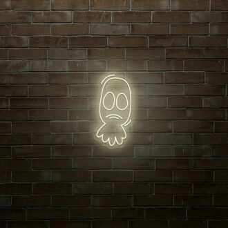 Sad Ghost LED Neon Sign