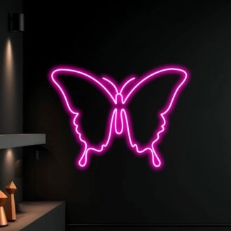 Brighten Up Your Space: Butterfly Led Sign Neon Light for Restaurant, Bar, Home and Wedding Decor.