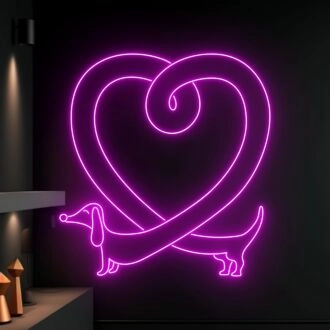 Brighten Up Your Space: Cute Dachshund Butt LED Neon Sign for Home Decor, Office Charm, and Fun Party Ambiance.