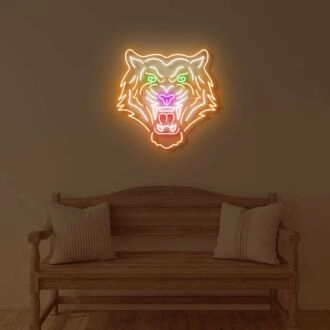 Tiger Head LED Neon Sign