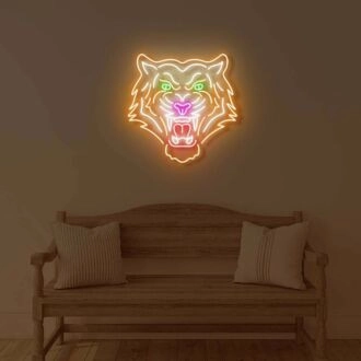 Tigerkopf LED-Neonzeichen