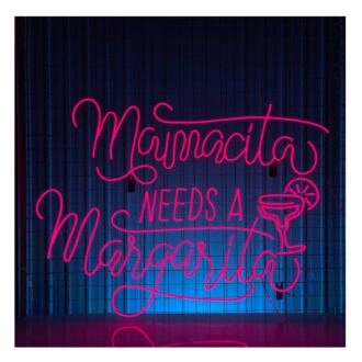 Mamacita Needs A Margarita Led Neon Sign Custom Text Quote Led Sign Decor Bar Club Decor
