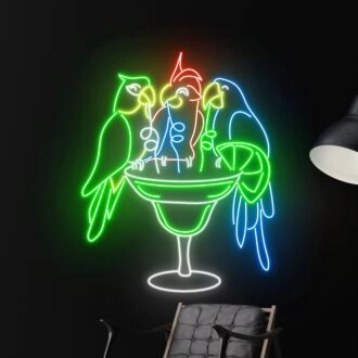 Parrot Led Sign Animal Lover Neon Light Restaurant Decor Led Neon Sign Bar Club Decor