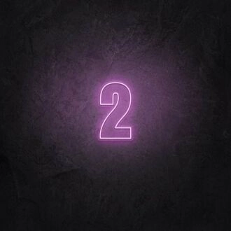Number Two LED Neon Sign