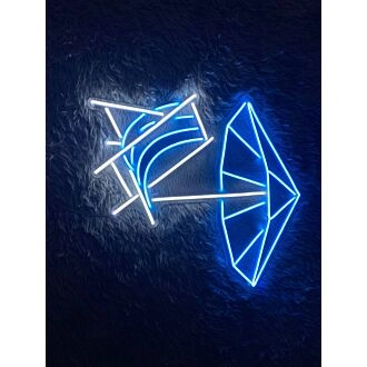 Summer Beach Chair Umbrella Led Neon Sign Chill On The Beach Neon Light Room Decor
