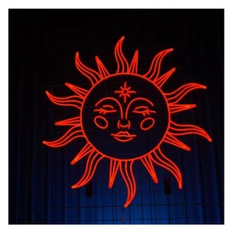 Sonne Neon Schild Sonnenliebhaber Neon Led Licht Sonne Neon Zeichen