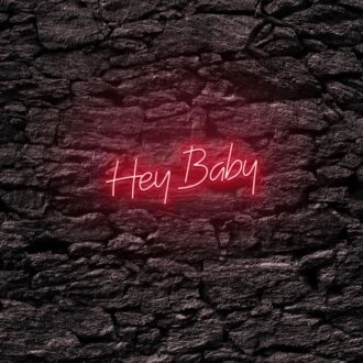 Hey Baby LED Neon Sign