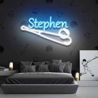 Baseball Led Neon Sign For Boys Room Decor