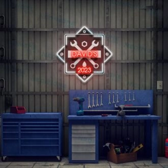 Garage Led Uv Neon Sign For Men Garage Sign Gift For Fathers Day