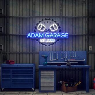 Garage Led Uv Neon Sign Gift For Fathers Day