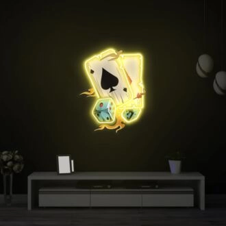 Karte Neon UV-Licht Erleuchte deine Kreativität.