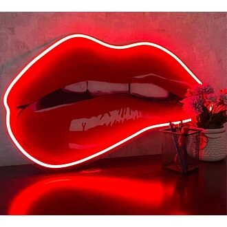 Lip-Biss UV-Bedruckte Neon-Kunst – Erleben Sie den Reiz des verführerischen Glühens.