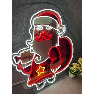 Santa Claus Uv Printed Artwork - Spark Holiday Magic With Festive Delight