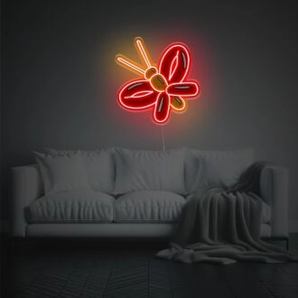 Butterfly Shaped Balloon LED Neon Acrylic Artwork