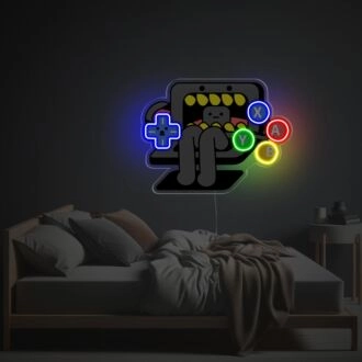 Gamepad-Monster LED Neon Acrylkunstwerk