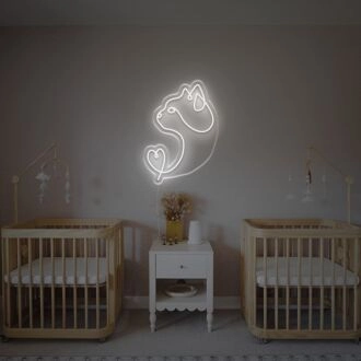 Katze mit Liebe LED-Neonschild