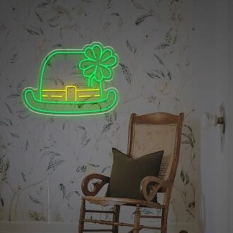 LED-Neonschild St. Patrick's Hut