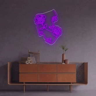 Rosy Lady LED Neon Sign