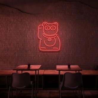 China-Katzen-Neonschild