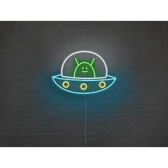 Alien-Neonzeichen
