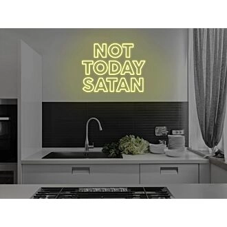 Not Today Satan Neon Sign