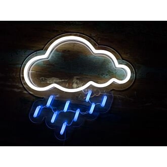 Regenwolke Neonschild