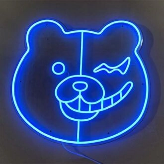 Monokuma Kopf Neonschild
