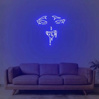 Gesichts-Neonschild